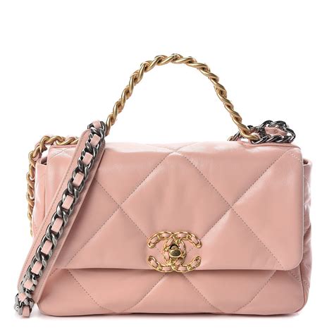 iridescent pink chanel medium|CHANEL Iridescent Lambskin Quilted Medium Chanel 19 Flap .